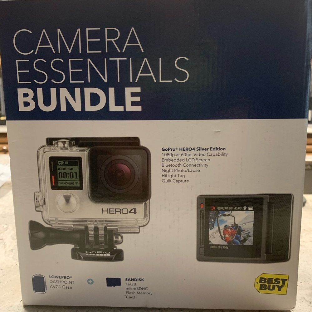 Go Pro Hero 4 Silver Edition Bundle
